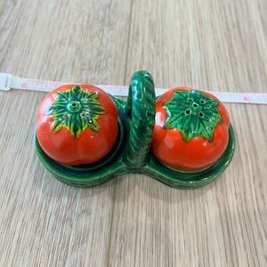 Tomato Design Salt and Pepper Shaker Set from Occupied Japan